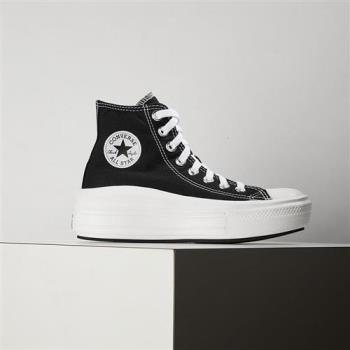 Converse Chuck Taylor All Star Move 女鞋 黑白 厚底 增高 帆布鞋 568497C