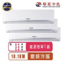 (送清淨機)華菱冷氣 變頻冷暖一對三DTR3-101KIGSH+BHI-29KIGSH+BHI-29KIGSH+BHI-41KIGSH