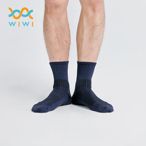 【WIWI】MIT發熱抑菌按摩中筒襪-全色(男M-L)