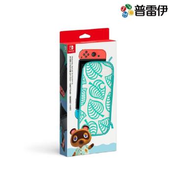 【普雷伊】【NS】Nintendo Switch 集合啦！動物森友會版 〜Nook夏威夷花紋〜 款配件包(保護包+液晶保護貼)
