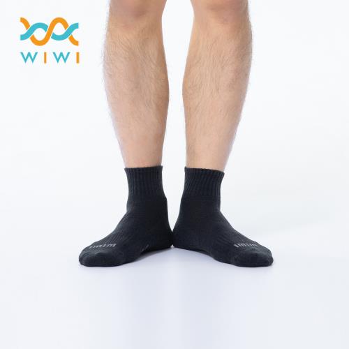 【WIWI】舒適休閒抑菌中筒除臭襪-全色(男M-L)