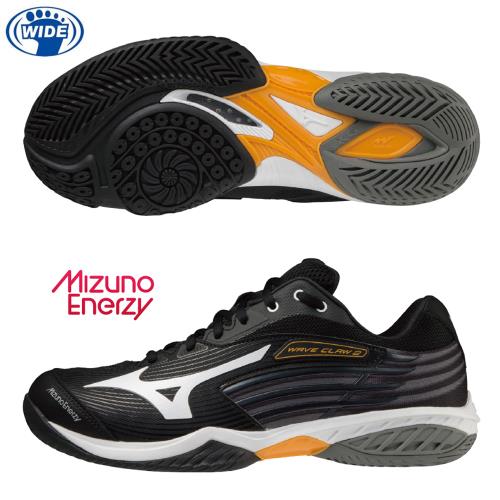 Mizuno 美津濃 男鞋 羽球鞋 3E寬楦 WAVE CLAW 2 黑【運動世界】71GA211002