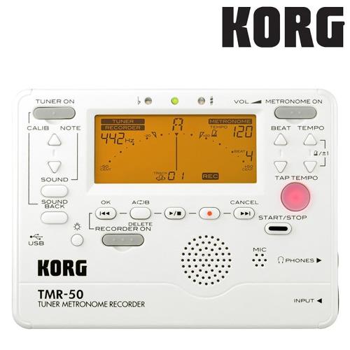 『KORG』節拍器調音器錄音 三合一功能 TMR-50 白色 / 公司貨