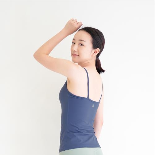 [Mukasa] LISSOM 細肩U領背心上衣 - 梵星藍 - MUK-22003