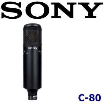 SONY C-80 專業級 家庭錄音室用單向電容式麥克風 Youtuber/Podcaster/cover歌手推薦使用 索尼公司保固12+6個月