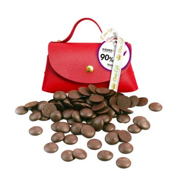 【Diva Life】綻放馨意-迷你小提包巧克力-紅 90%