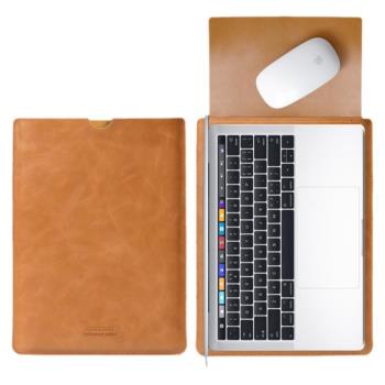筆記本電腦包適用蘋果MacbookPro14皮質內膽包Air13寸Mac小米15.6保護套16袋ins