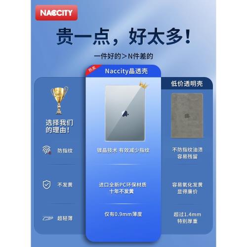 NacCity晶砂殼適用蘋果macbookair保護殼M2筆記本電腦macbookproM4保護套14/16英寸超薄硅膠軟殼M3磨砂外殼 ...