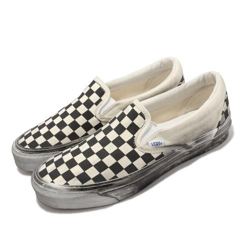 Vans 髒髒鞋OG Classic Slip-On LX Vault 男女鞋黑白棋盤格仿舊懶人鞋