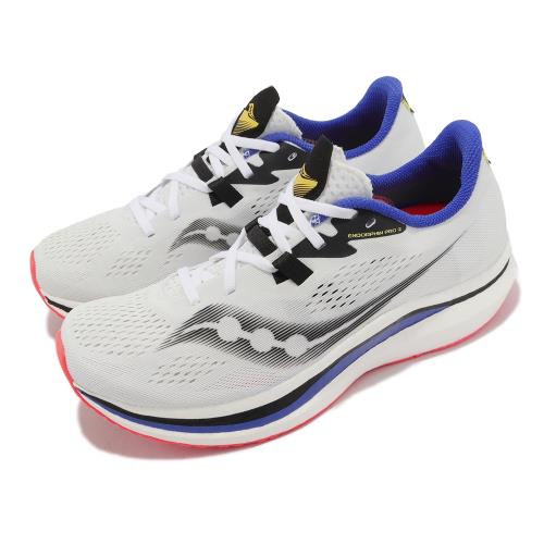 Saucony 競速跑鞋 Endorphin PRO 2 男鞋 繽紛白 藍 碳板 運動鞋 索康尼 S2068784