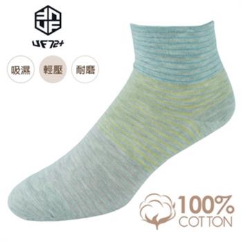 【UF72】【買5送3】UF6104 ELF日風精梳棉絲柔寬口線條休閒女襪
