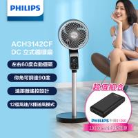  (組合好禮)【PHILIPS飛利浦】直立式DC渦流循環扇 電風扇+PD 20000mAh行動電源-(ACR3142CF+DLP7721C/96)