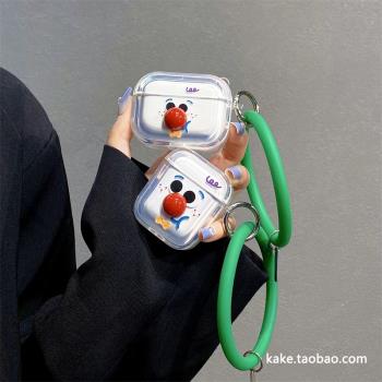 小丑airpods保護套適用蘋果藍牙耳機殼2代可愛3代搞怪pro透明硅膠