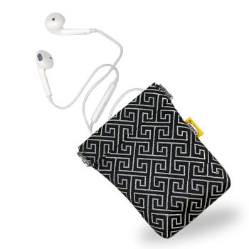 PCMAMA自動閉合AirPods耳機袋中國風耳機包便攜收納袋小號手包