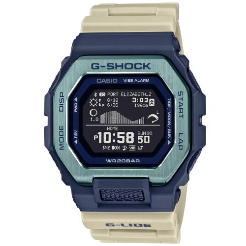 CASIO G-SHOCK 藍牙連線浪湧狂潮電子腕錶GBX-100TT-2|預購錶款|ETMall