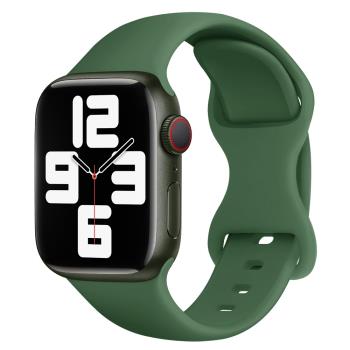 適用iwatch8蘋果s7手表apple watch7/6/4/3/se/5代硅膠手表帶s5/s6運動替換帶45/41mm男女款s3/s4智能配件潮
