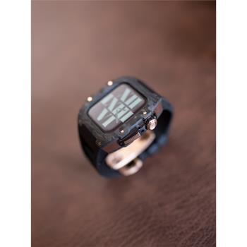 本亦優品iwatch手表改裝理查德碳纖維保護殼AppleWatch表帶鈦合金