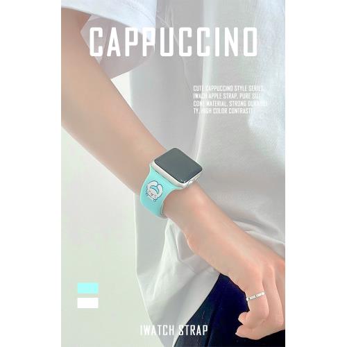 玉桂狗可愛表帶適用apple watch蘋果手表iwatch7/1/2/3/4/5/6代SE