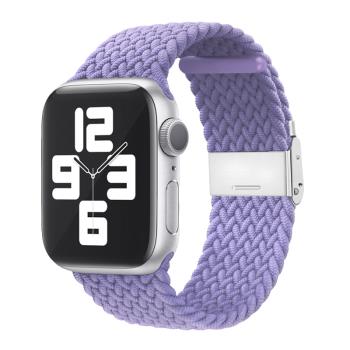 適用蘋果s8手錶apple watch7表帶彩虹尼龍編織卡扣iwatch6/se/5/3/4代手錶帶45/40/44mm男女s6/s5潮智慧配件