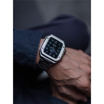 本亦優品iwatch7表帶改裝AP不銹鋼保護殼適用蘋果手表AppleWatch6