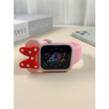 適用蘋果表帶可愛iwatchs7卡通watchs8表殼applewatchse手表帶s65