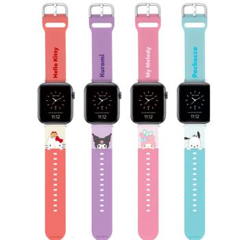 三麗鷗大耳狗美樂蒂iwatch透明磨砂表帶apple watch7替換手錶帶女