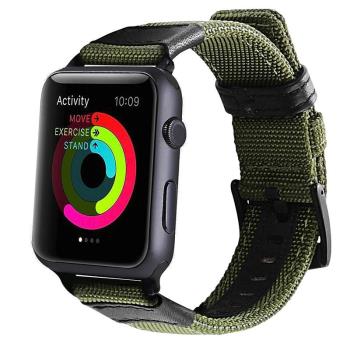 適用apple watch7/8/9代ultra2表帶真皮商務休閑蘋果iwatch10代SE手錶表帶帆布尼龍智慧運動46/45/49mm42腕帶