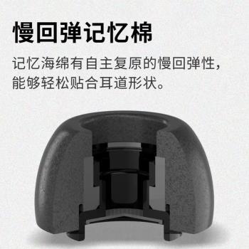 適用于airpodspro耳塞耳帽記憶海綿防滑蘋果藍牙耳機pro3代耳機塞記憶棉隔音替換硅膠套airpods pro2耳套配件