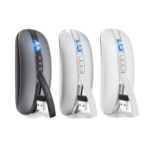 Bluetooth 2.4G Wireless Mouse Rechargeable Silent藍牙鼠標