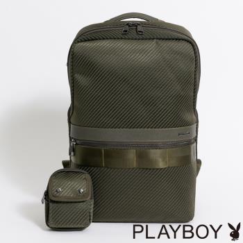 PLAYBOY - 後揹包 Power系列 - 墨綠色