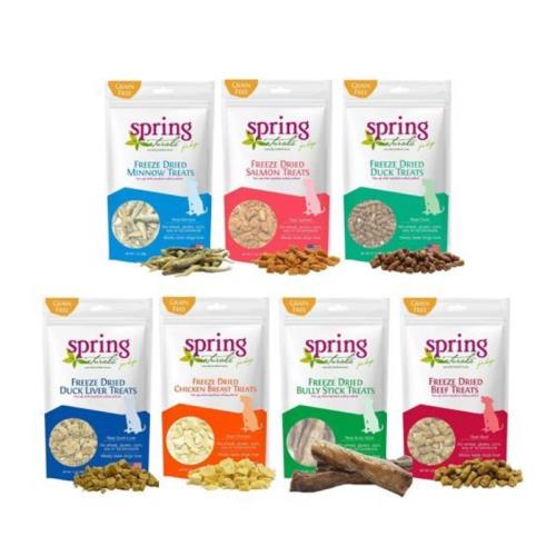 美國Spring Natural曙光無穀冷凍生食點心 28-80g 全年齡全品種犬