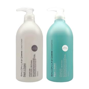 【日本熊野】沙龍級胺基酸 彈性修復 洗髮精/潤髮乳（1000ml）單瓶