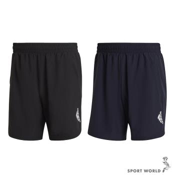 Adidas 男 短褲 訓練 吸濕排汗 拉鍊口袋 黑/藍【運動世界】HF7204/HF7208