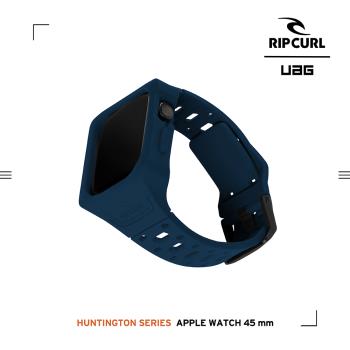 UAG X RIP CURL Apple Watch 45mm 矽膠保護殻運動錶帶-海軍藍