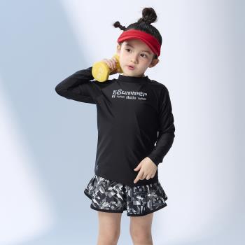 【SAIN SOU】女童長袖抗UV防曬機能衣 A802308