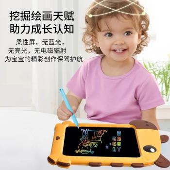 兒早液晶畫板寶寶塗鴉寫字板教繪畫畫手寫板電子平板童小液晶畫板