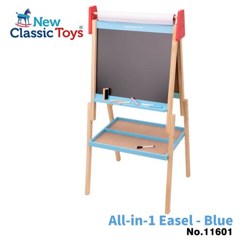 【荷蘭New Classic Toys】北歐木製兒童畫板/畫架-經典藍-11601