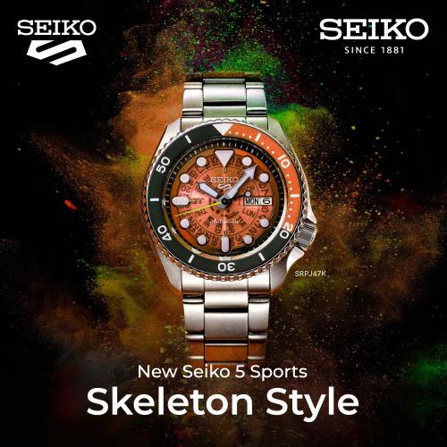 SEIKO 精工 5 Sports 1970復刻 機械腕錶(4R36-13N0U/SRPJ47K1)