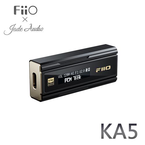 FiiO X Jade Audio KA5 隨身型平衡解碼耳機轉換器-黑色款