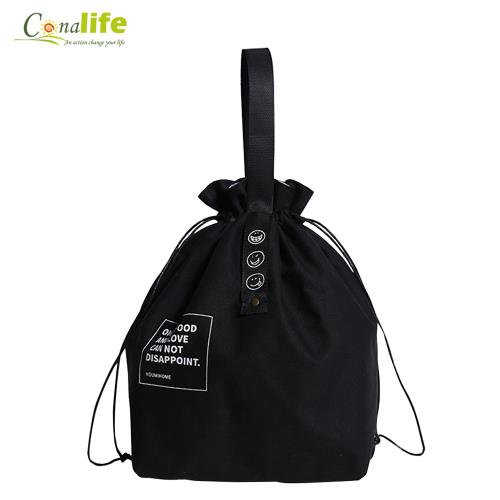 Conalife 簡約帆布野餐便當保溫袋 (1入)