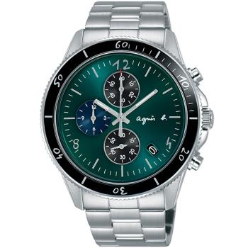 agnes b. 巴黎限定手繪時標計時腕錶 VK67-KXB0G(B7A005X1)