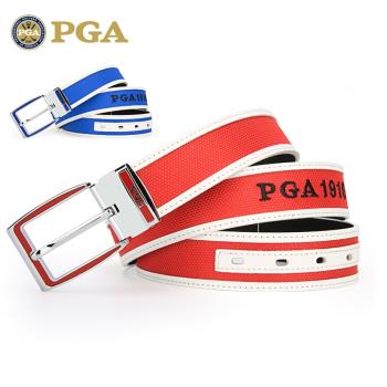 美國PGA 高爾夫男士皮帶 頭層牛皮+尼龍 潮流百搭腰帶 2024新款