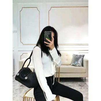 荔枝紋琳迪單肩斜挎mini真皮女包