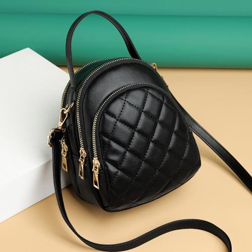 2025新款潮單肩斜挎pu小包包高級感女士時尚百搭貝殼包迷你手機包