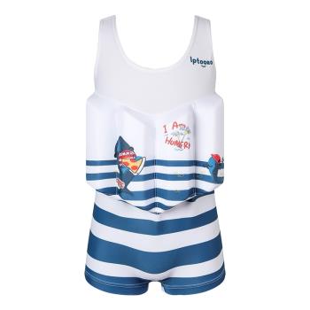兒童泳衣男自帶浮力衣 中小男童寶寶幼兒連體游泳漂浮衣非救生衣