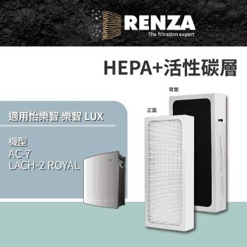 適用 LUX 怡樂智 樂智 AC-7 LACH-2 ROYAL 空氣清淨機 HEPA+活性碳二合一濾網 濾芯