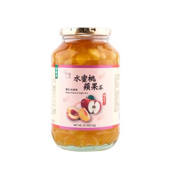 【韓味不二】水蜜桃蘋果茶1kg-沖泡即飲