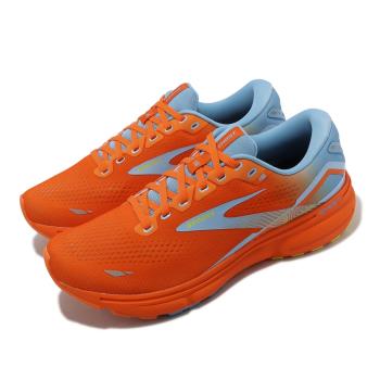 Brooks 慢跑鞋 Ghost 15 男鞋 橘 藍 緩衝 魔鬼系列 15代 運動鞋 路跑 1103931D848