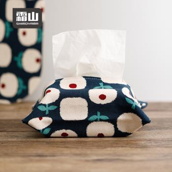 日本霜山 日式印花風棉麻紙巾/面紙套-多種花色可選
