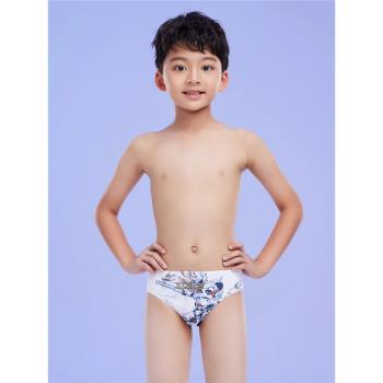 【專業訓練】洲克2022男童青少年兒童三角泳褲寶寶長訓比賽游泳衣